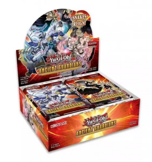 Yu-Gi-Oh! Ancient Guardians Booster Box, UK trading card sealed product.