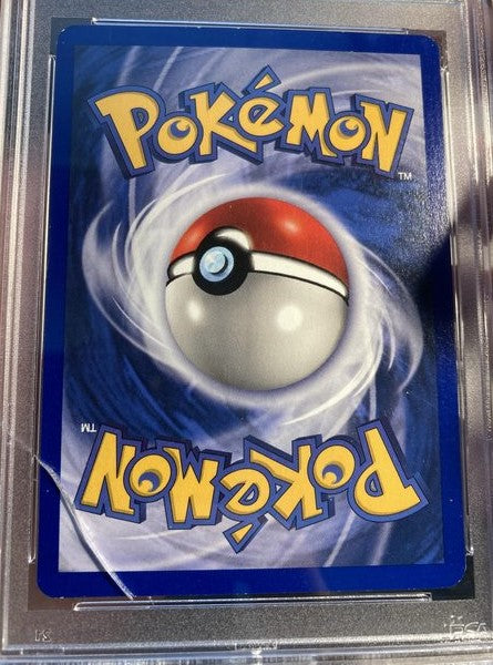 Back side of a Pokémon trading card graded by SSINT, showing official card design and condition