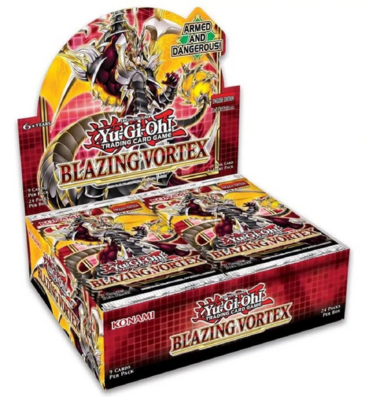 Yu-Gi-Oh! Blazing Vortex Booster Box, UK trading card sealed product.