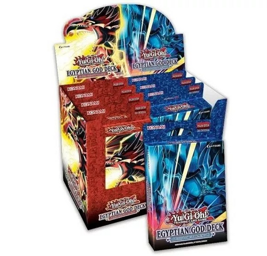 Yu-Gi-Oh! Egyptian God Deck Display Box, UK trading card sealed product.