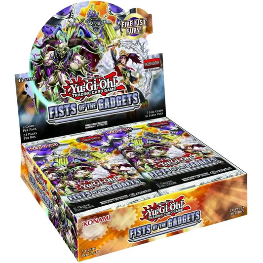 Yu-Gi-Oh! Fists of the Gadgets Booster Box, UK trading card sealed product.