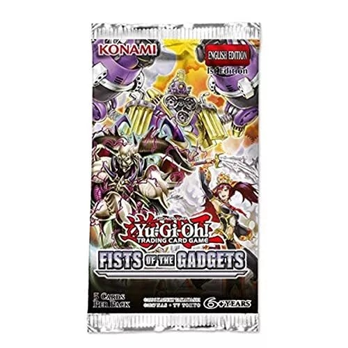 Yu-Gi-Oh! Fists of the Gadgets Booster Pack, UK trading card sealed product.