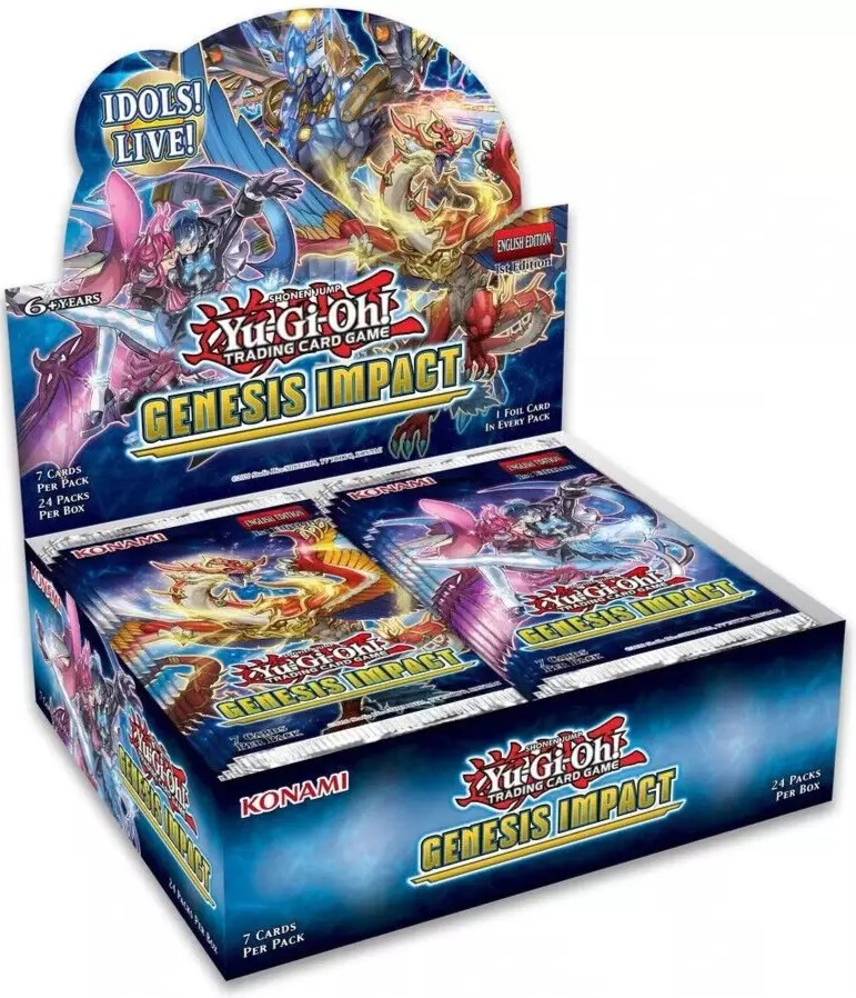 Yu-Gi-Oh! Genesis Impact Booster Box, UK trading card sealed product.