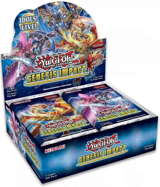Yu-Gi-Oh! Genesis Impact Booster Box, UK trading card sealed product.