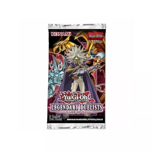 Yu-Gi-Oh! Legendary Duelists: Rage of Ra Booster Pack, UK trading card sealed product.