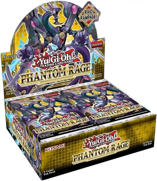 Yu-Gi-Oh! Phantom Rage Booster Box, UK trading card sealed product.