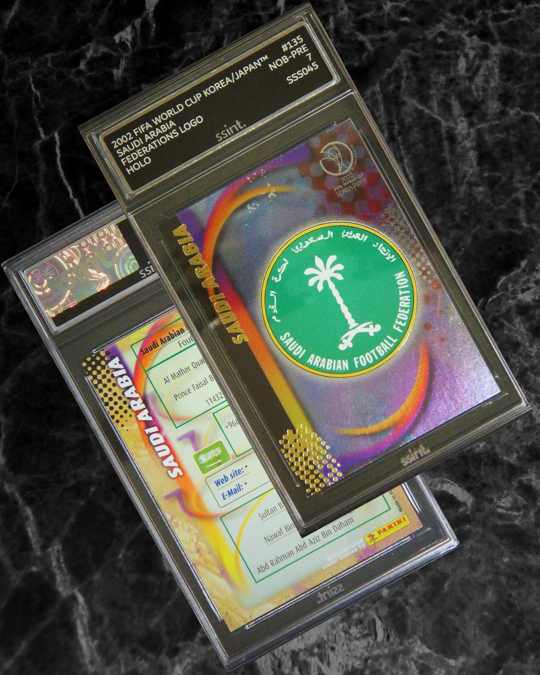 SSINT graded Saudi Arabian trading card featuring sports or collectible themes with official details