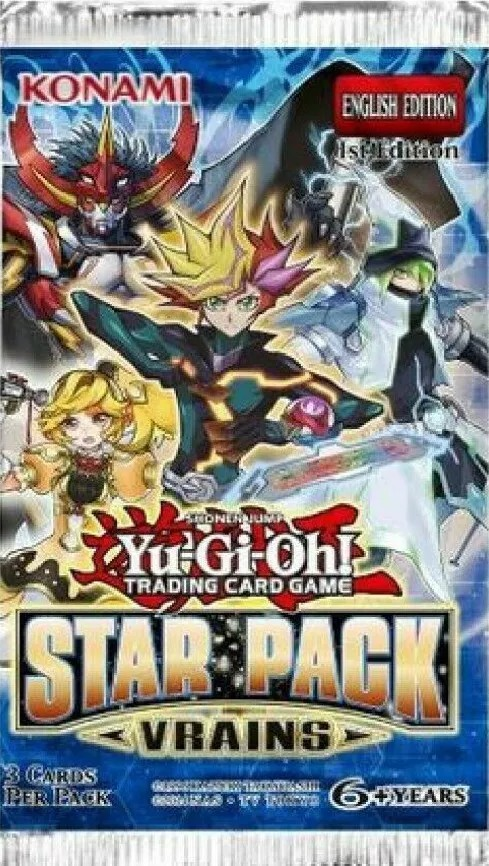 Yu-Gi-Oh! Star Pack: VRAINS Booster Pack, UK trading card sealed product.