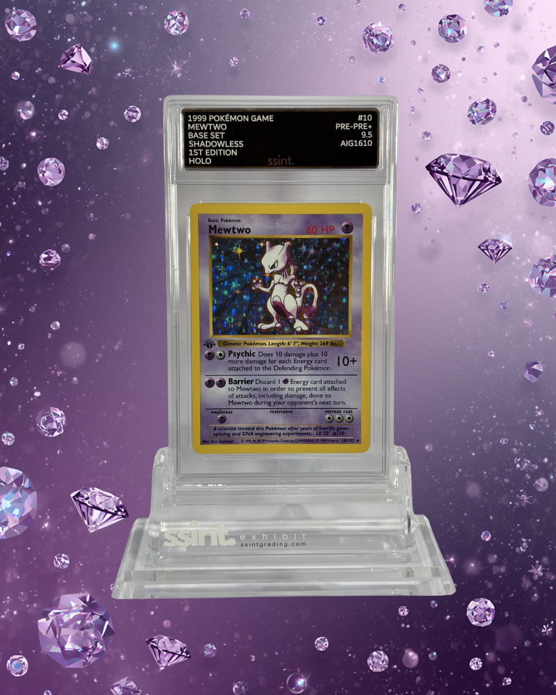 SSINT Premium Acrylic Graded Card Stand - ssint. Ltd - UK CARD GRADING