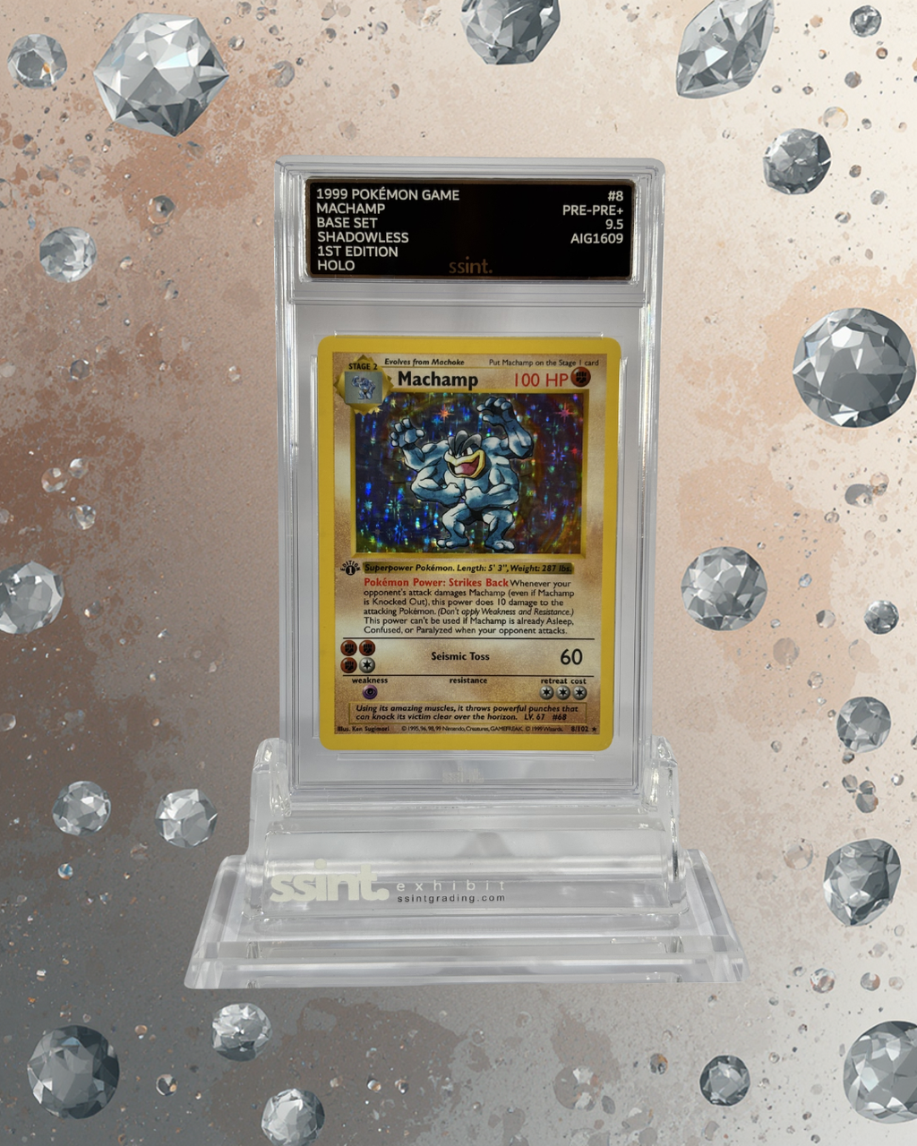 SSINT Premium Acrylic Graded Card Stand - ssint. Ltd - UK CARD GRADING