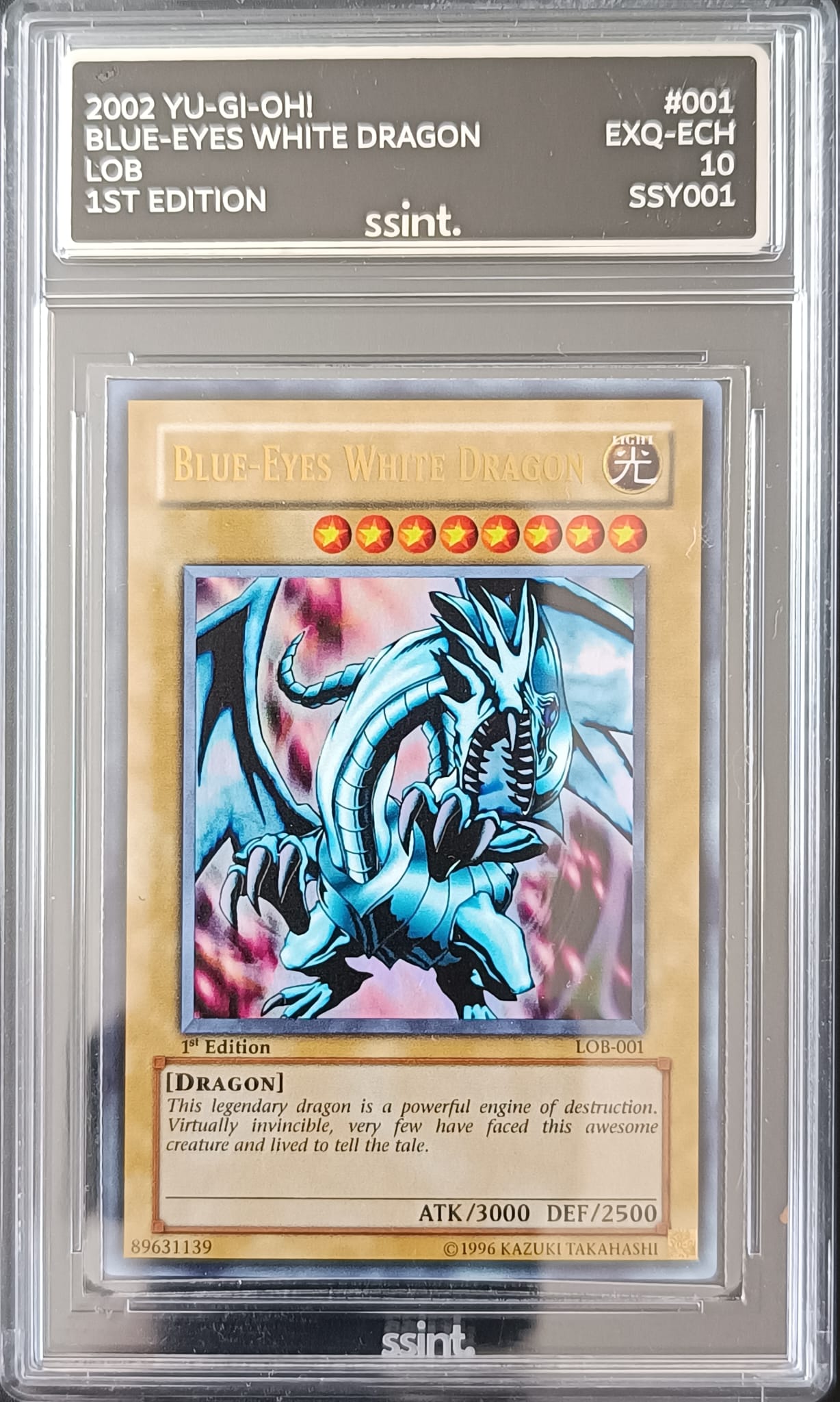 LOB-001 Blue-Eyes White Dragon 1st Edition