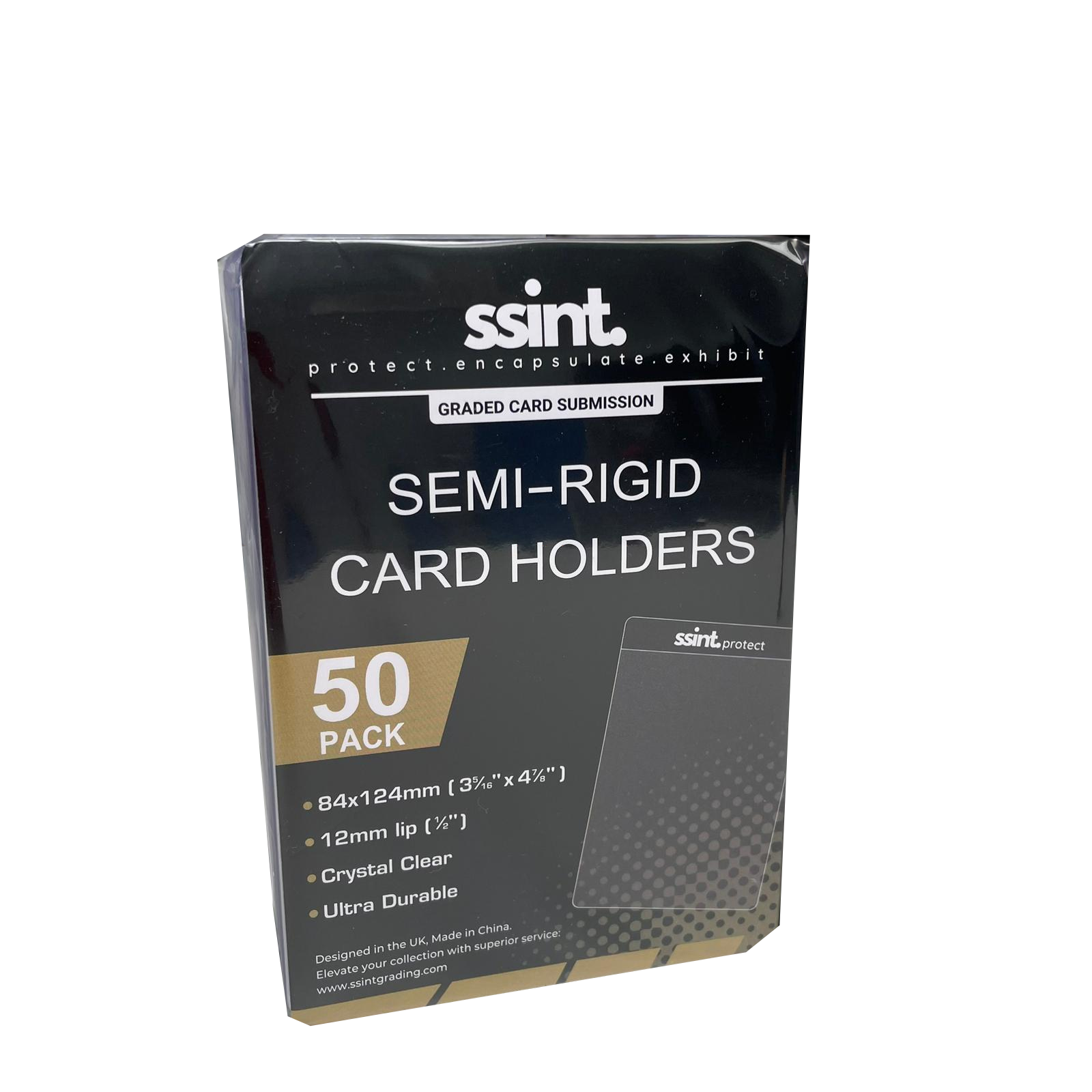 50 Pack Semi-Rigid Card Savers - Secure Protection for Your Collectibles - ssint. Ltd - UK CARD GRADING