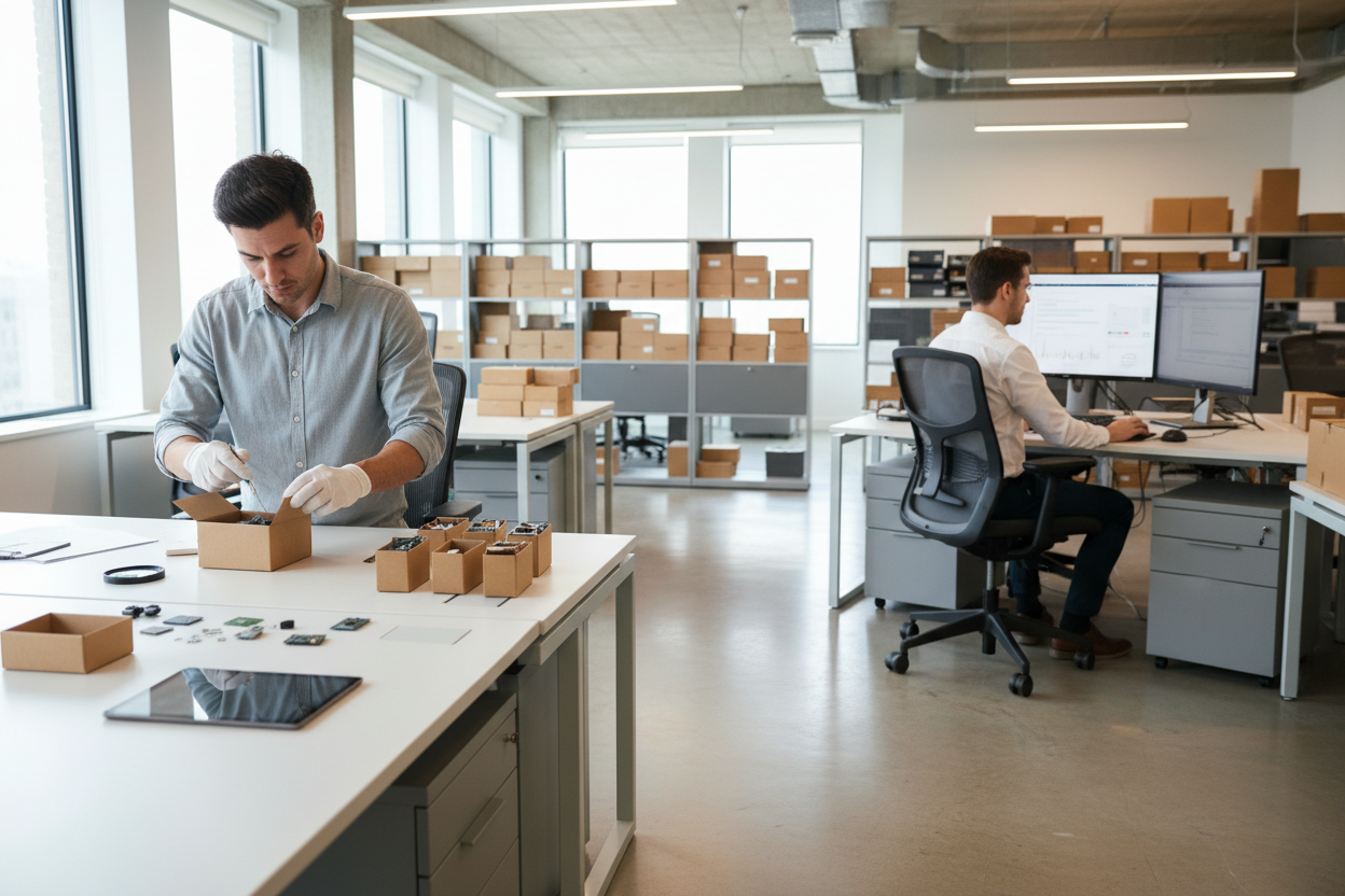 REGENERATE, SHOW TWO PEOPLE, OFFICE ENVIRONMENT