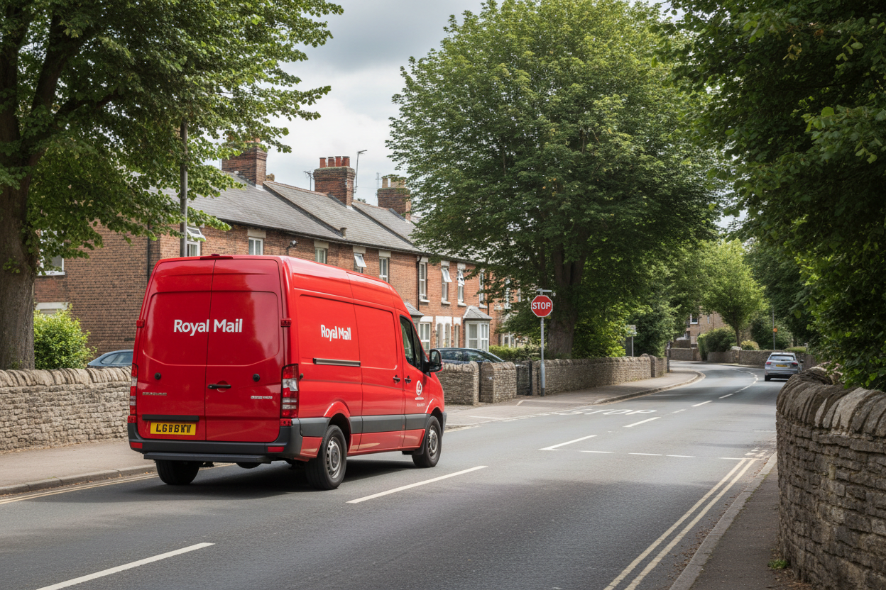 ROYAL MAIL DELIVERY VAN ON ITS WAY 