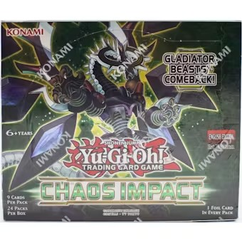 Yu-Gi-Oh! Chaos Impact Booster Box, UK trading card sealed product.

