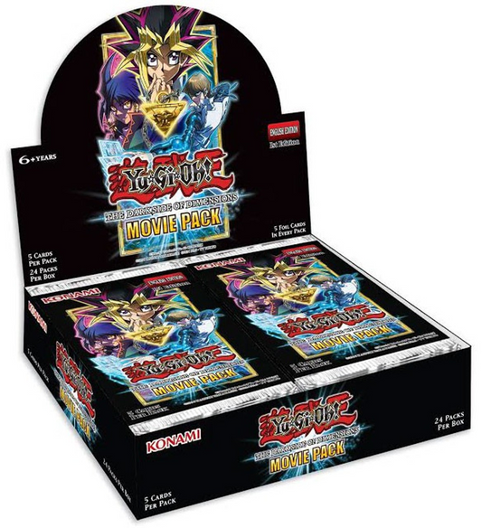 Yu-Gi-Oh! Dark Side of Dimensions Movie Pack Booster Box, UK trading card sealed product.