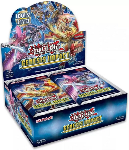 Yu-Gi-Oh! Genesis Impact Booster Box, UK trading card sealed product.

