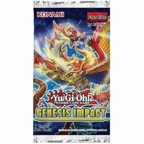 Yu-Gi-Oh! Genesis Impact Booster Pack, UK trading card sealed product.

