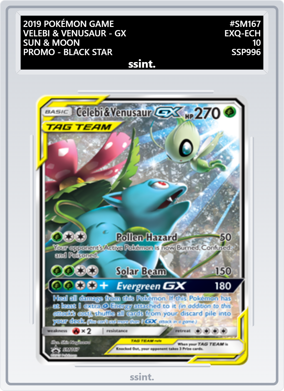 SSINT graded Velebi trading card, UK card grading with laser engraved label and secure slab.
