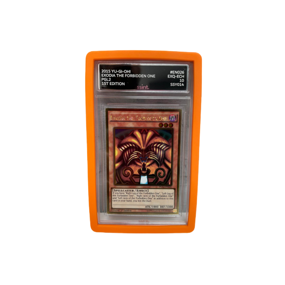 SSINT orange slab bumper for graded cards, UK trading card protection accessory.