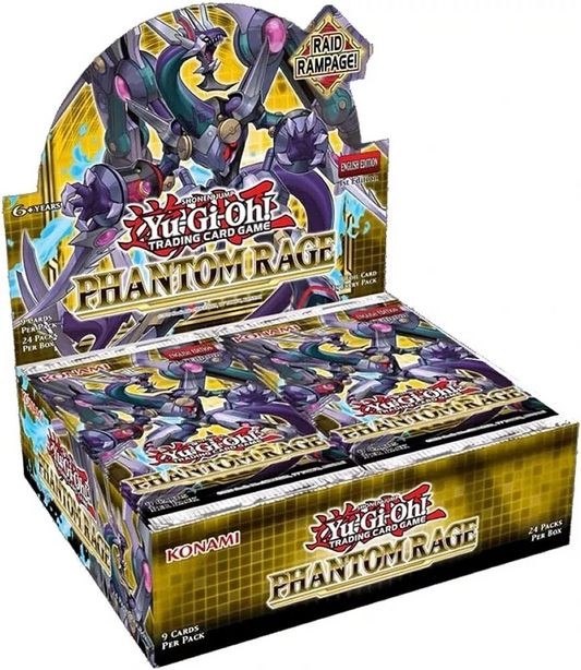 Yu-Gi-Oh! Phantom Rage Booster Box, UK trading card sealed product.

