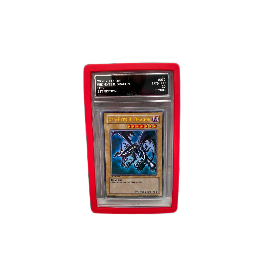 SSINT red slab bumper for graded cards, UK trading card protection accessory.