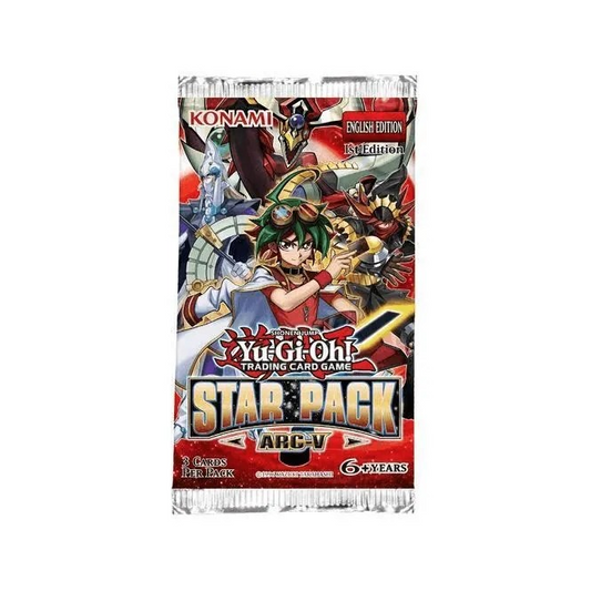 Yu-Gi-Oh! Star Pack: ARV-V Booster Pack, UK trading card sealed product.

